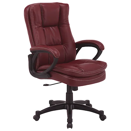 Contemporary Desk Chair with Rounded Arms